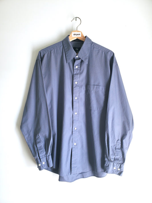 ck Calvin Klein cotton long-sleeve shirt (1990s)