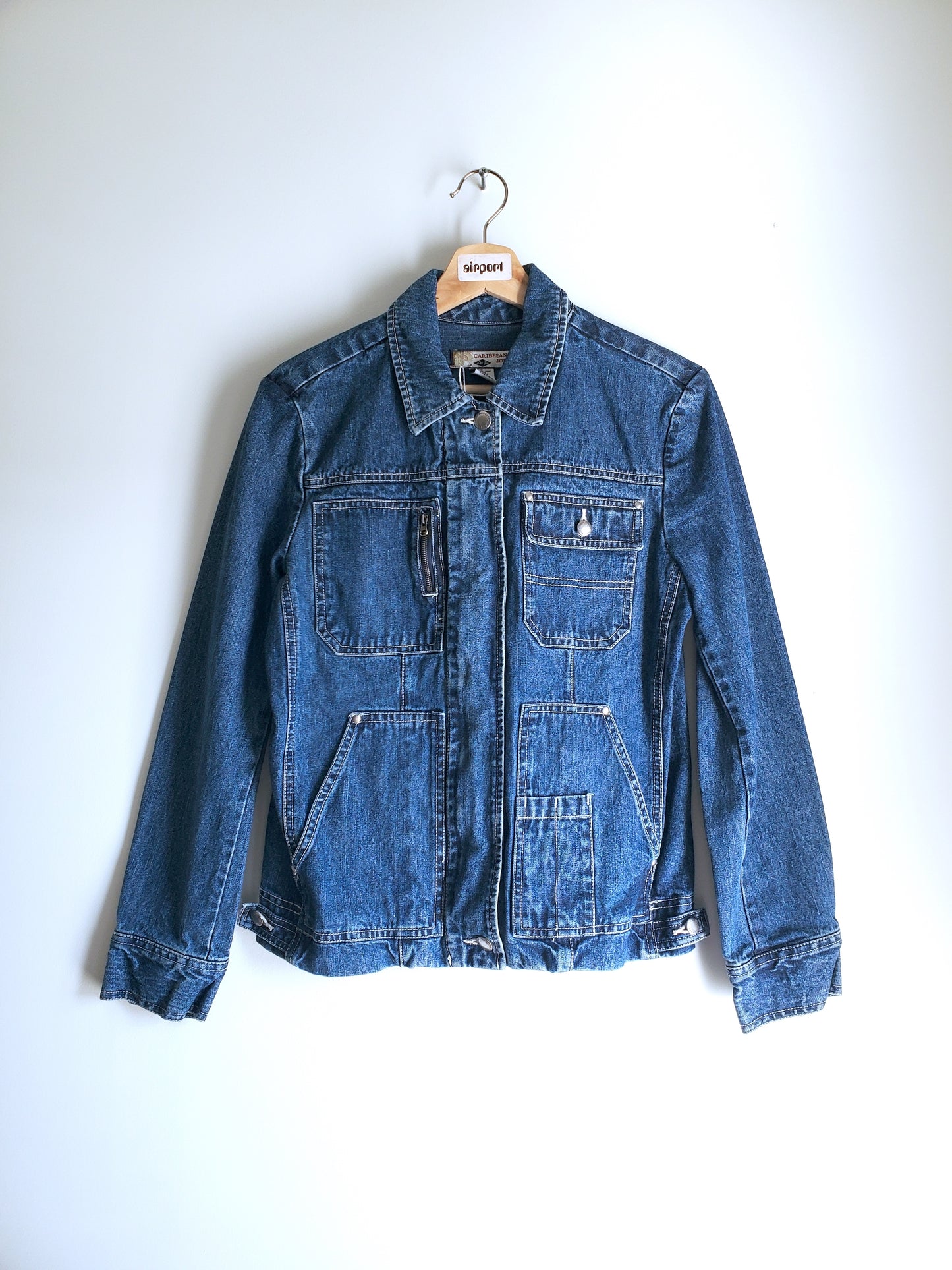 Caribbean Joe denim utility trucker (1990s)