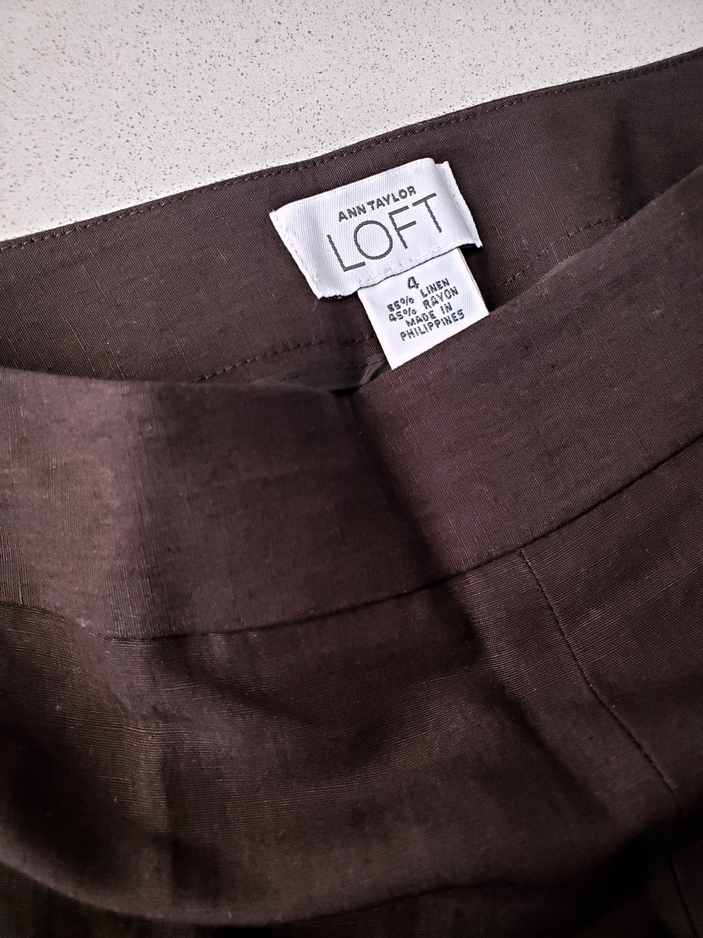 Ann Taylor LOFT linen-blend trousers (Y2K)