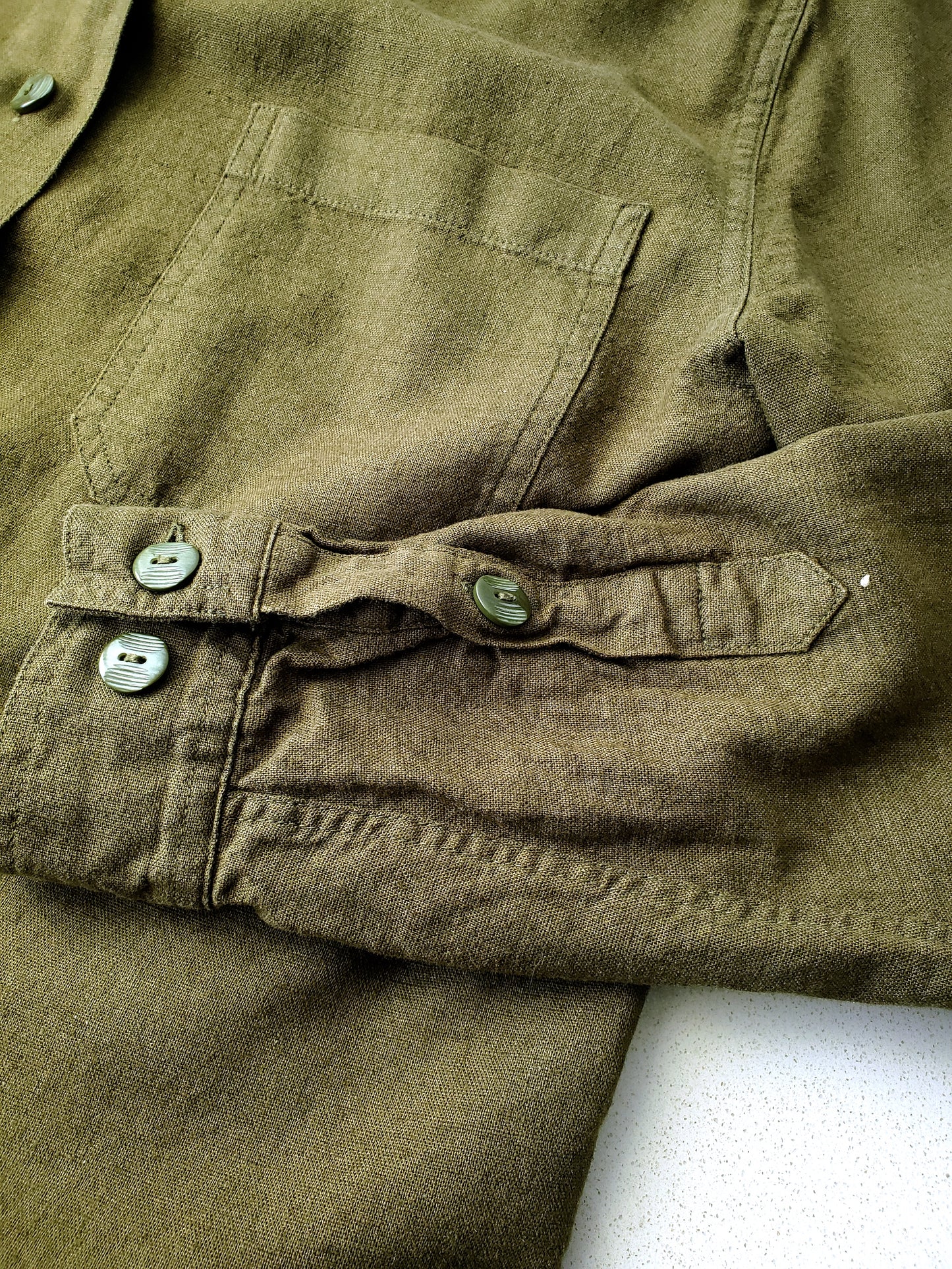 Christopher & Banks linen-blend shirt (Y2K)