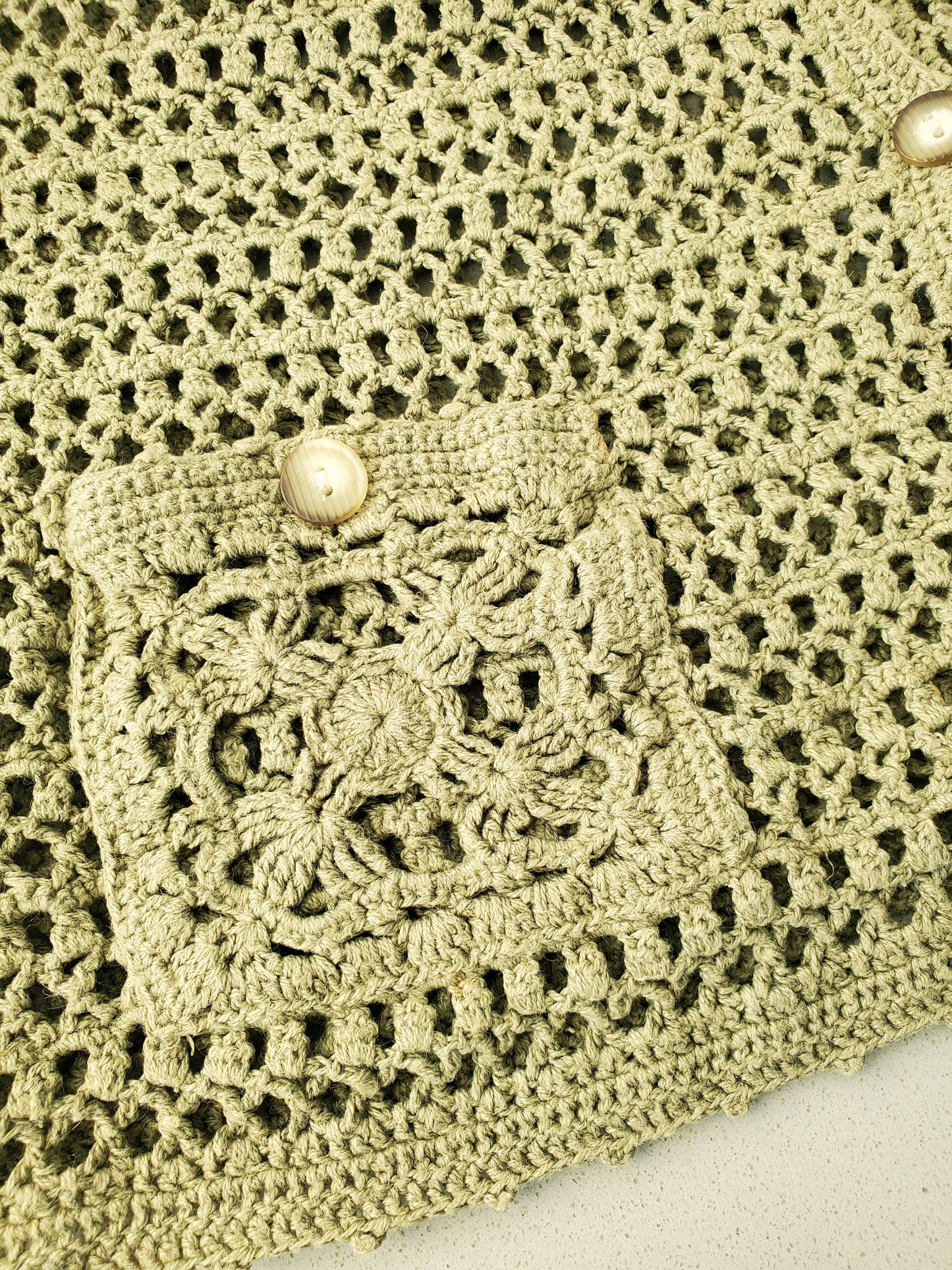 Country Classics crochet sweater vest (1990s)