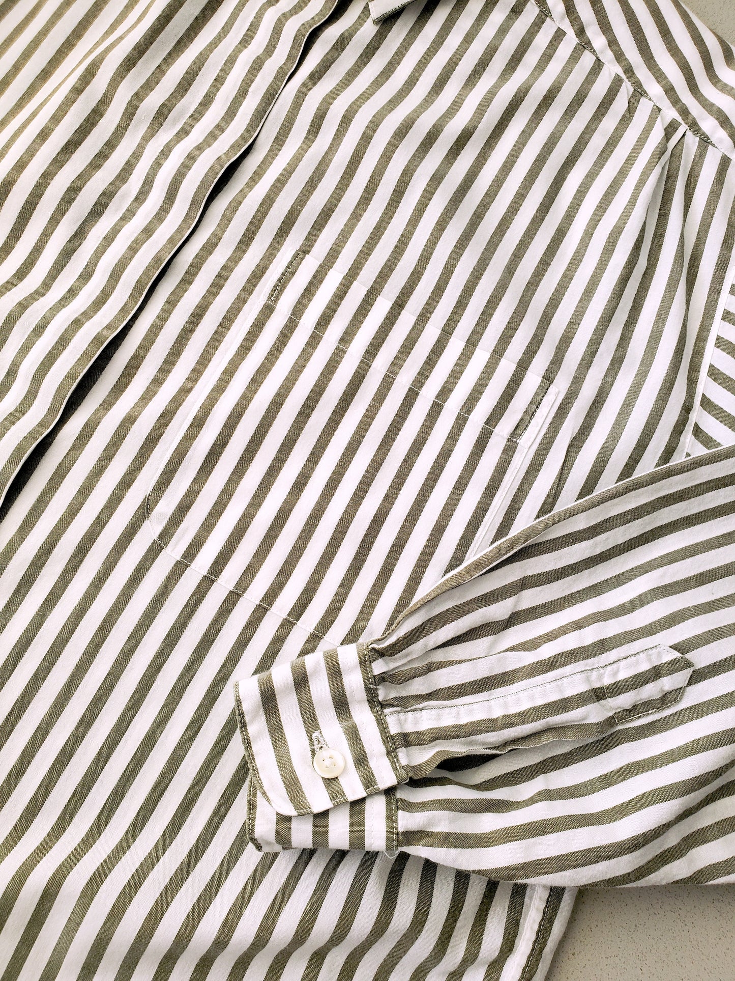 John Henry striped cotton shirt (1980s)