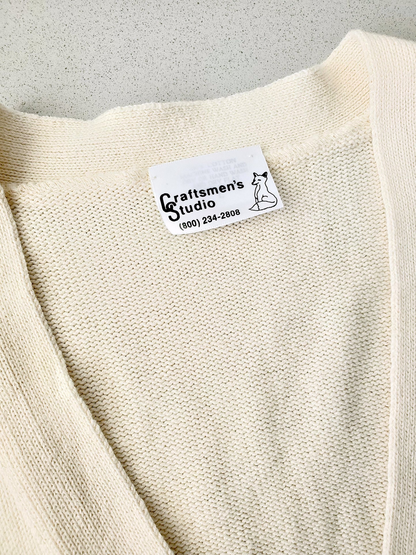 Craftmen's Studio cotton sweater vest (1990s)