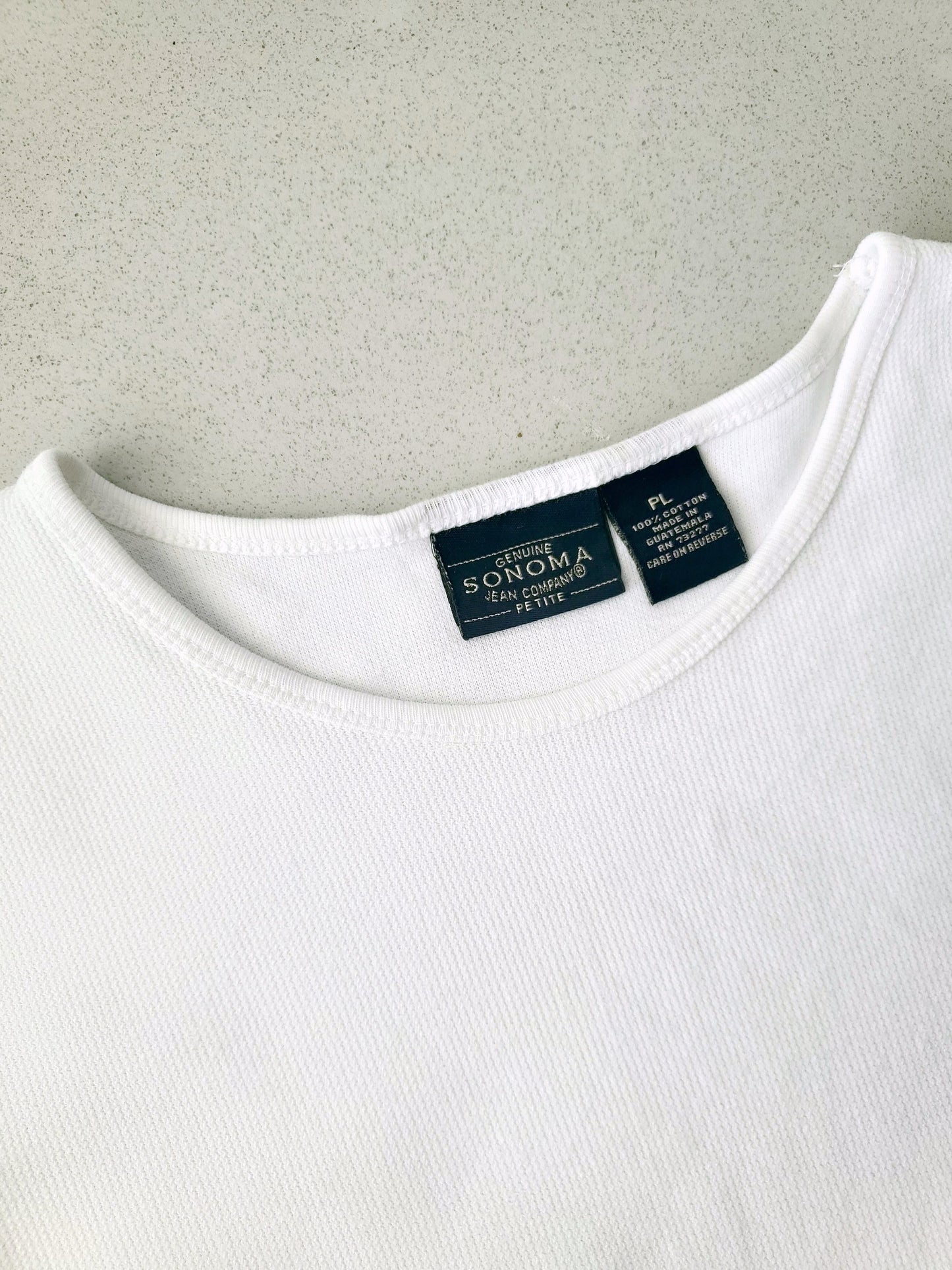 Sonoma cotton compact knit tee (1990s)