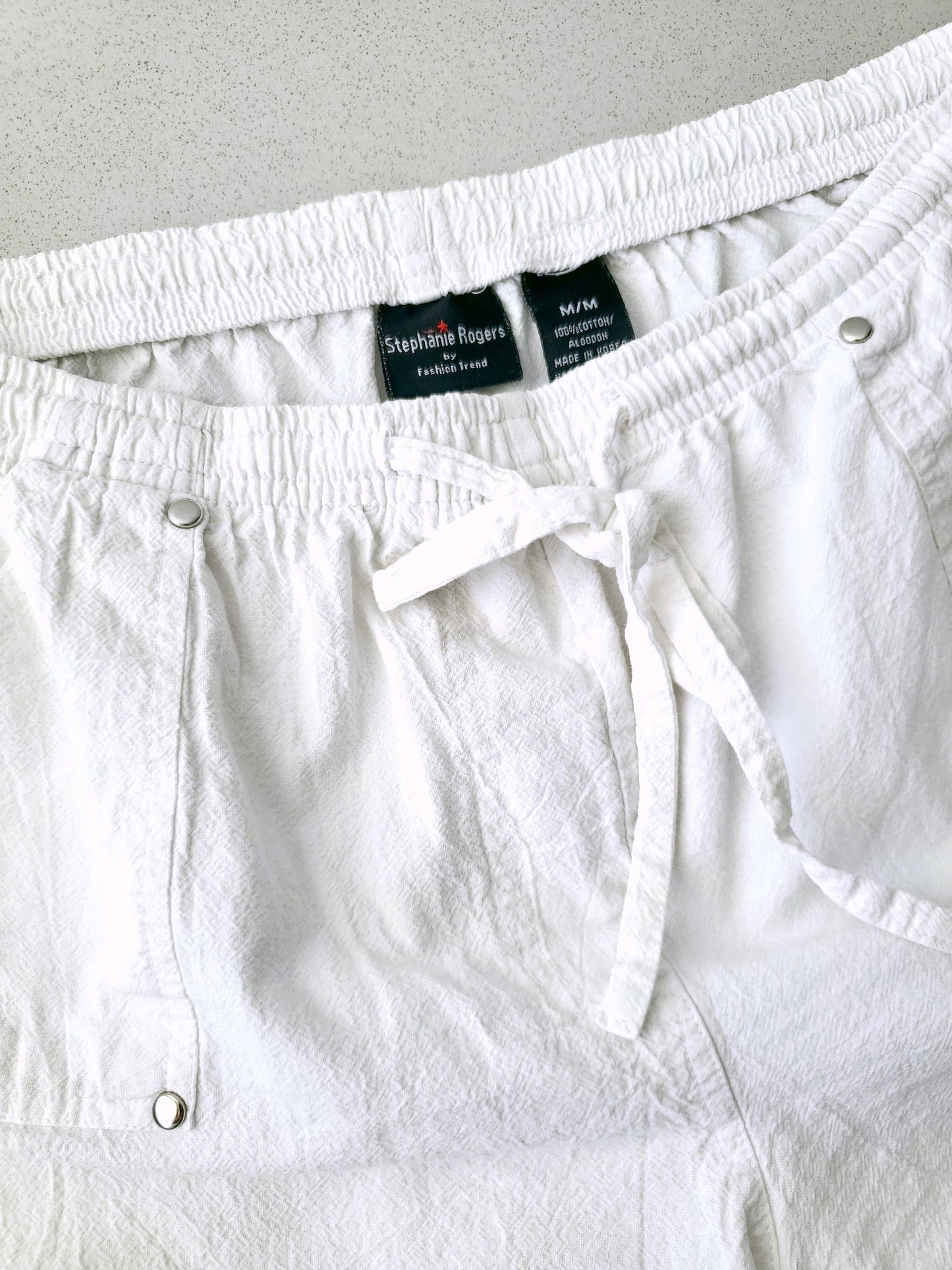 Stephanie Rogers drawstring cotton shorts (Y2K)