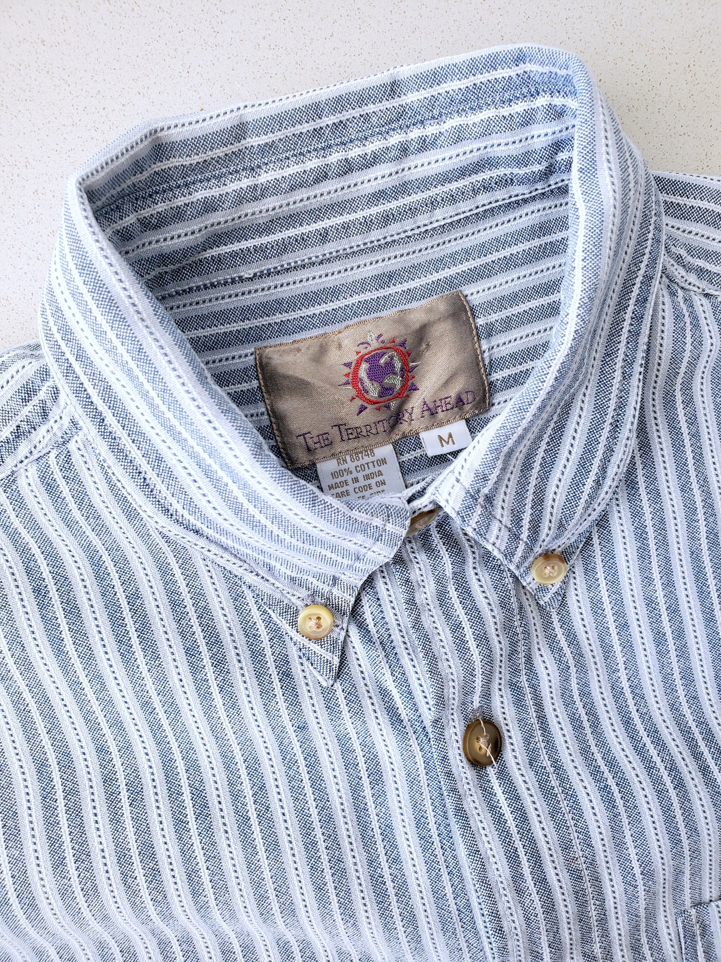 The Territory Ahead yarn-dye striped shirt (1990s)