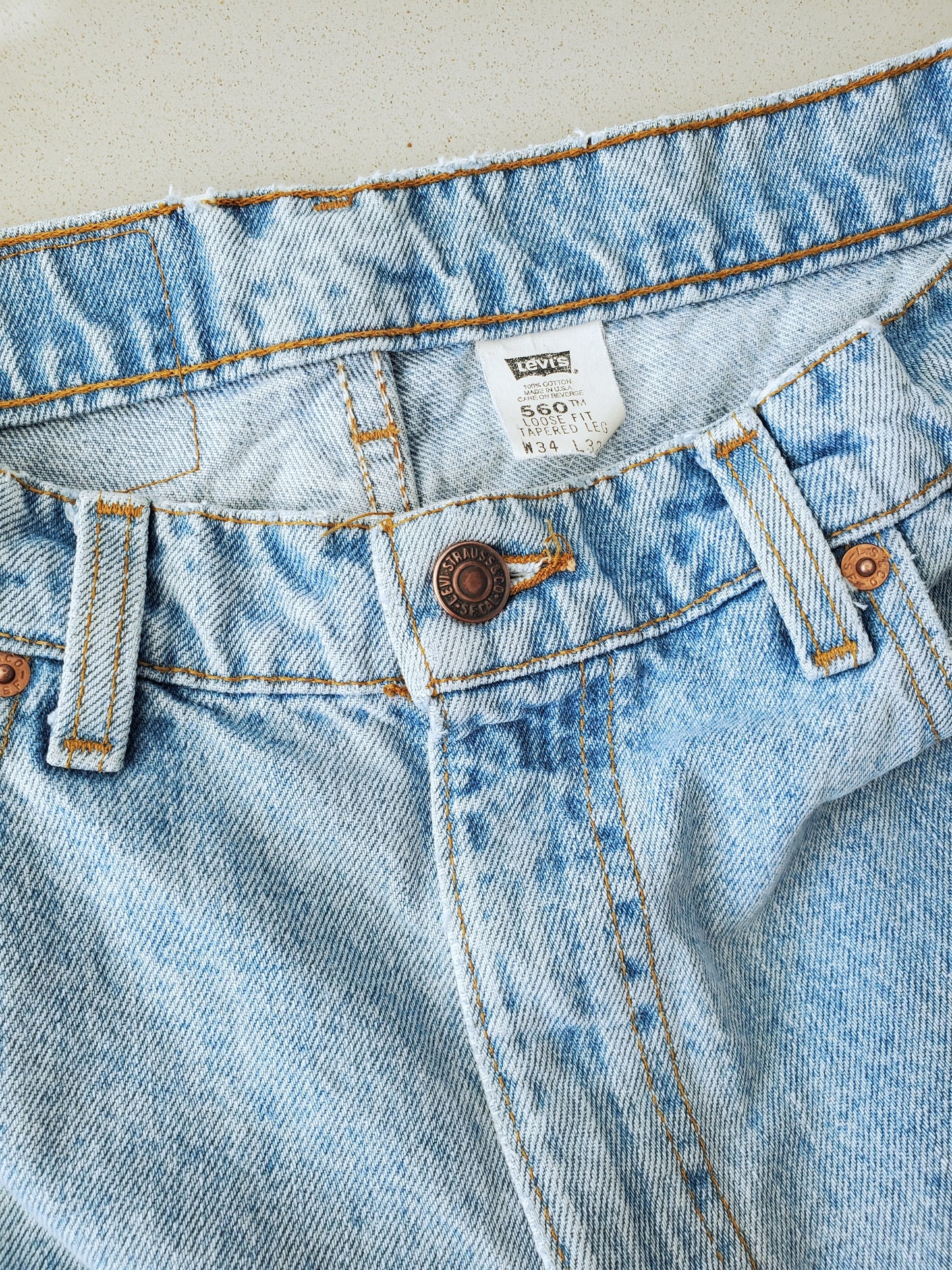 Levi's 560 'loose fit tapered leg' jeans (1994)