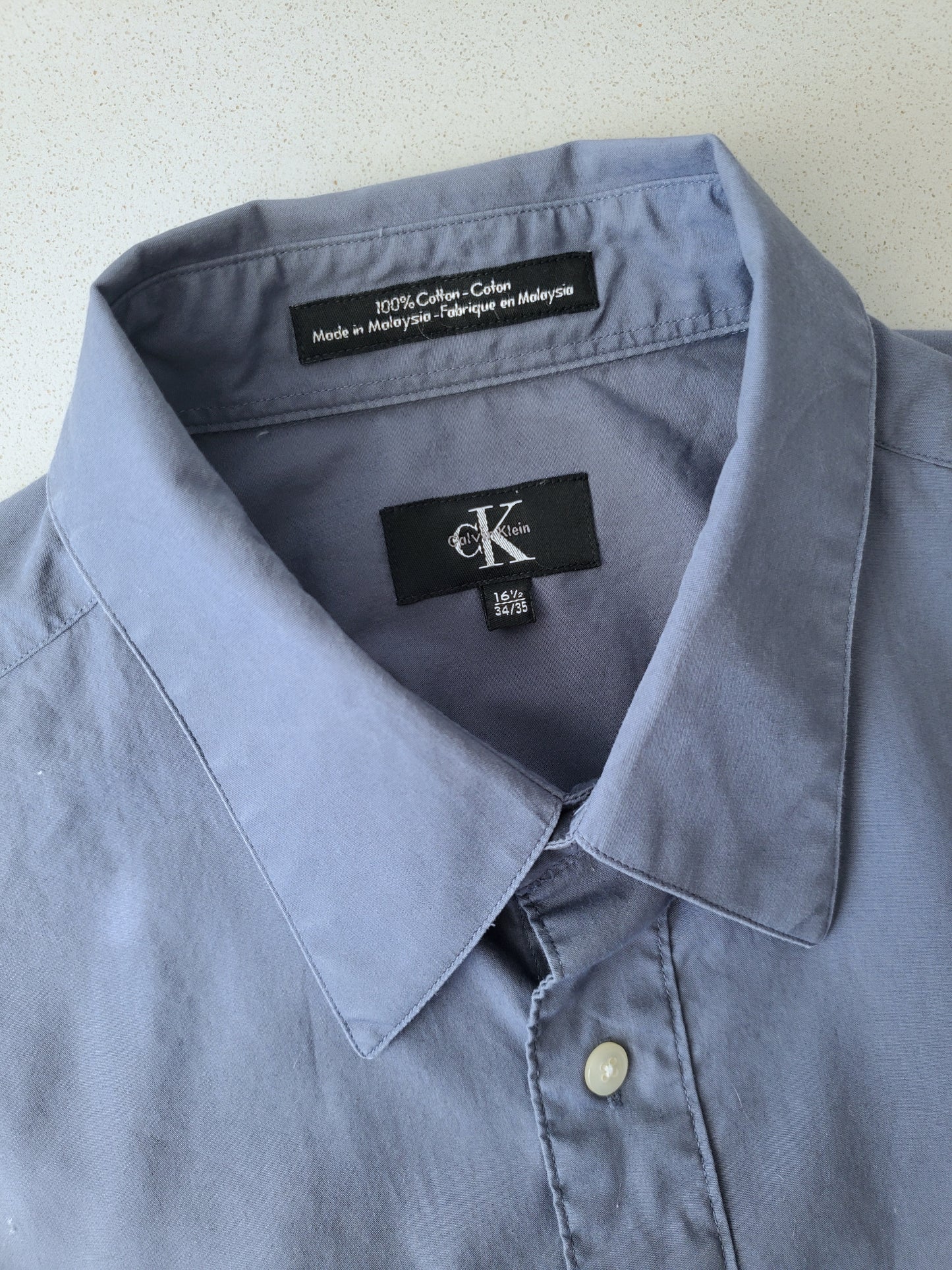ck Calvin Klein cotton long-sleeve shirt (1990s)
