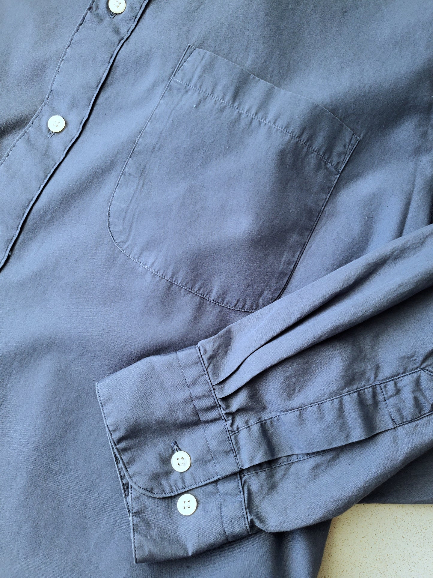 ck Calvin Klein cotton long-sleeve shirt (1990s)