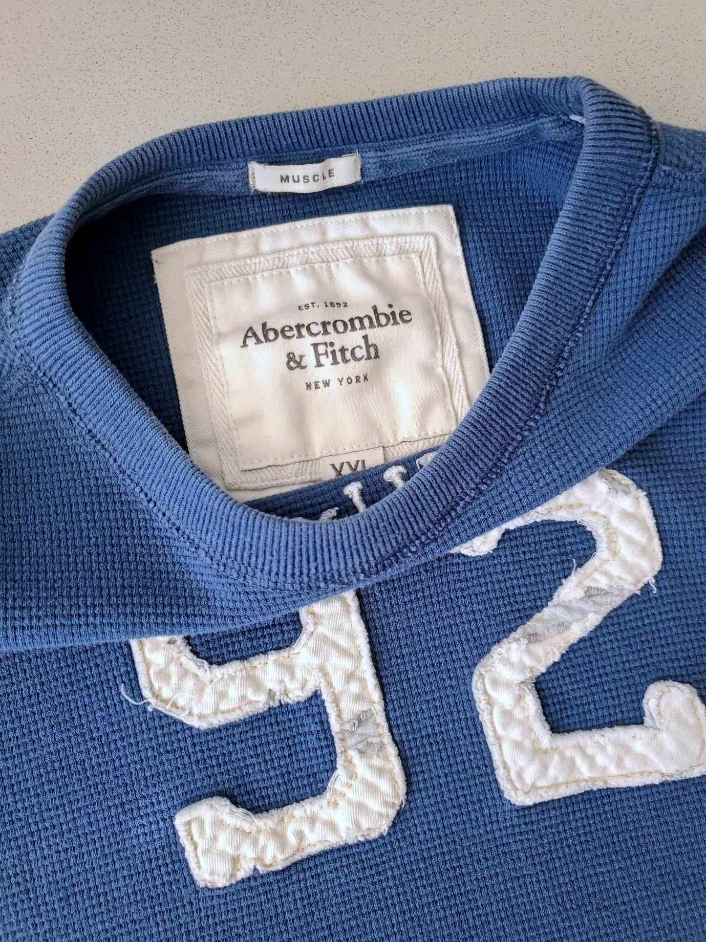 Abercrombie & Fitch logo knit thermal (early 2000s)