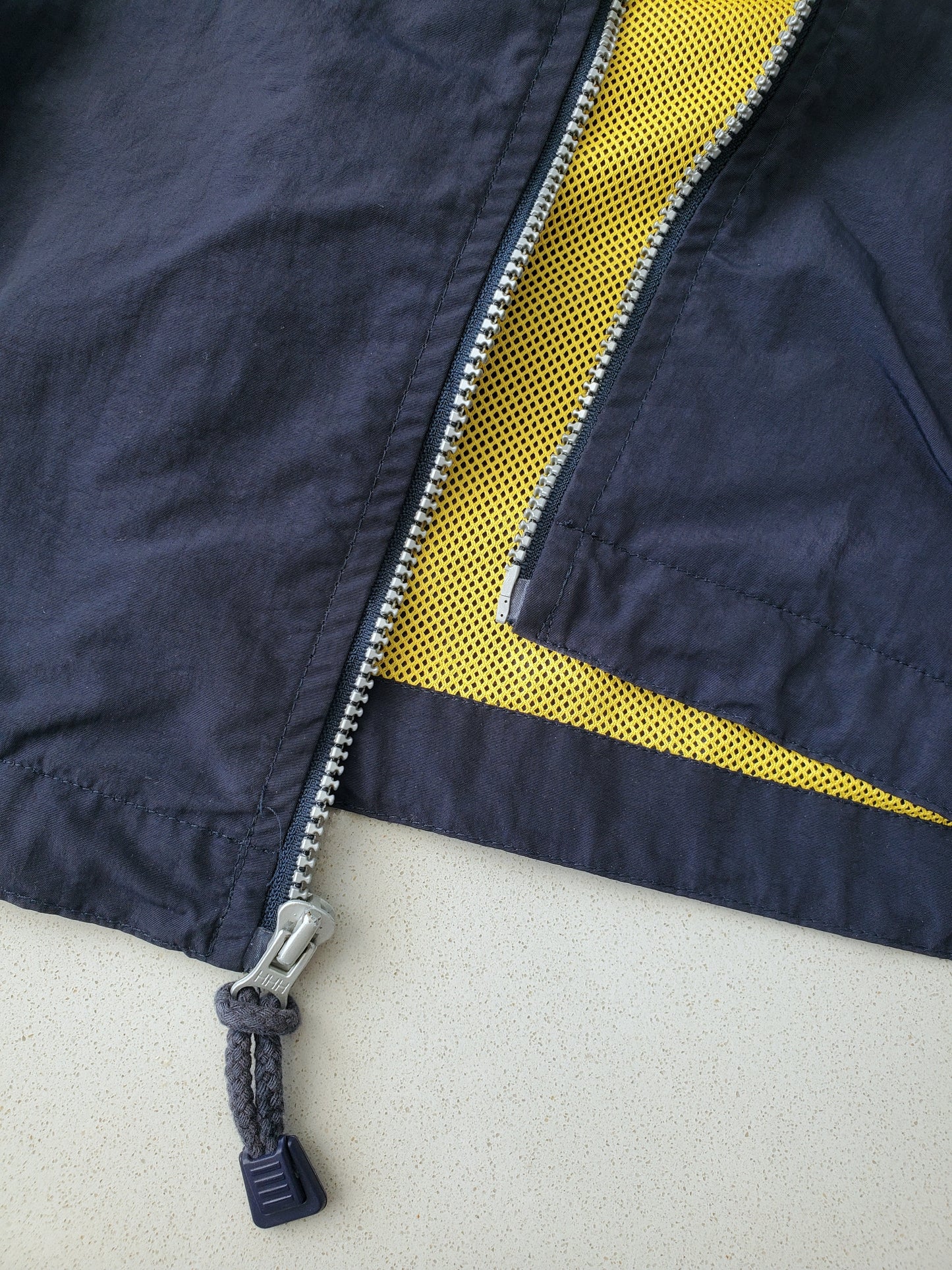 Old College Inn zip-front tech vest (1990s)